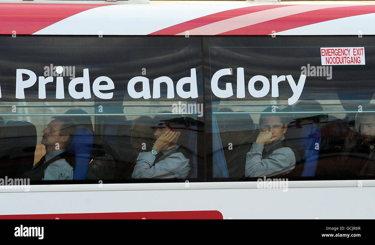Calcio - Coppa del Mondo FIFA Sud Africa 2010 - Inghilterra di partenza - Royal Bafokeng Sports Complex Foto Stock