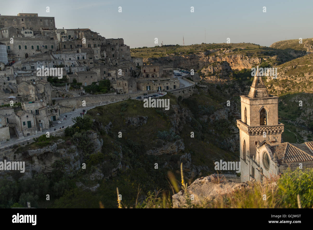 Le rocce, Matera, Basilicata, Italia, Europa Foto Stock