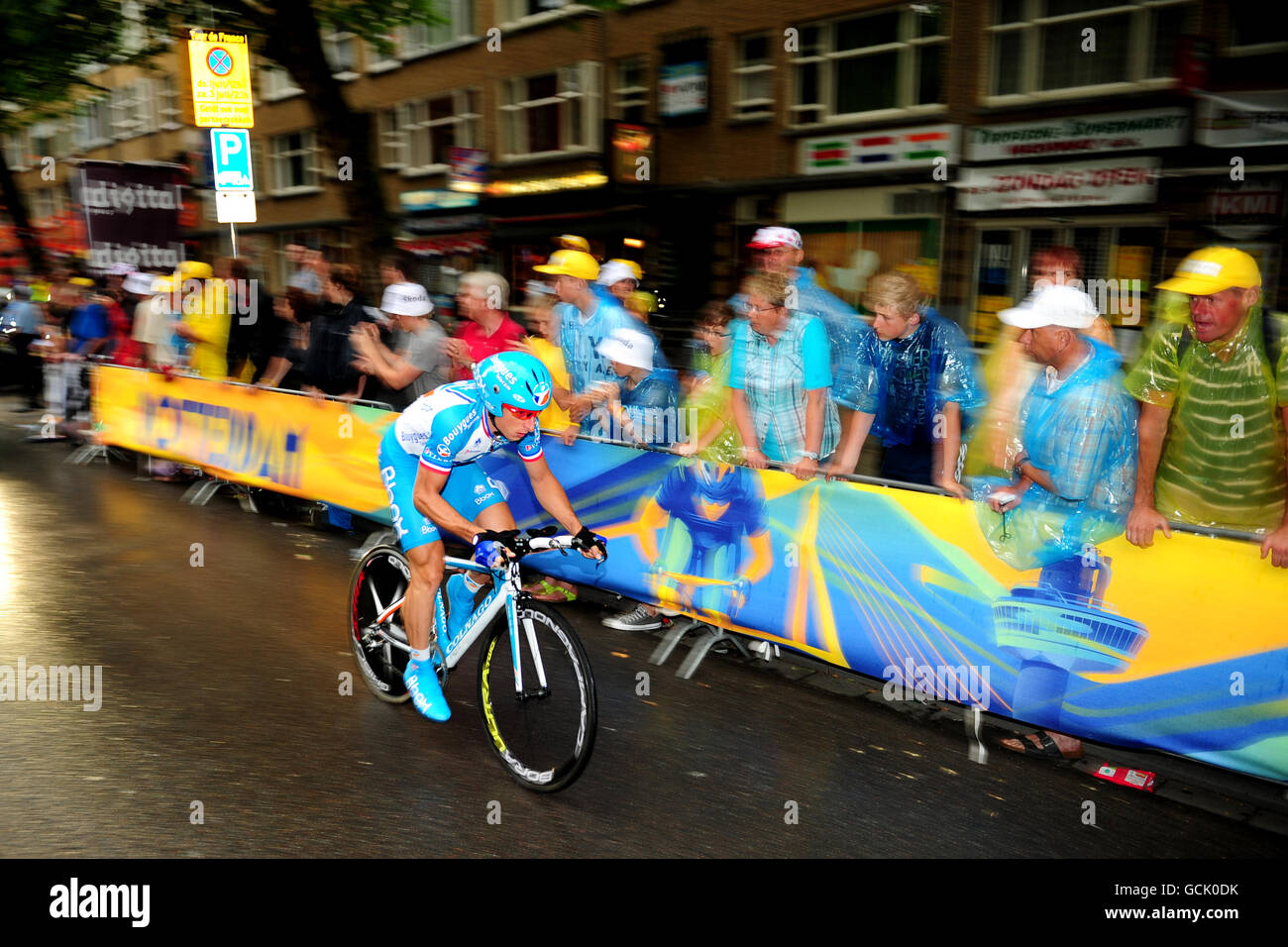 Ciclismo - Tour de France 2010 - Prologo. In Francia Pierrick Fedrigo del team BBox-Bouygues Telecom durante il prologo Foto Stock