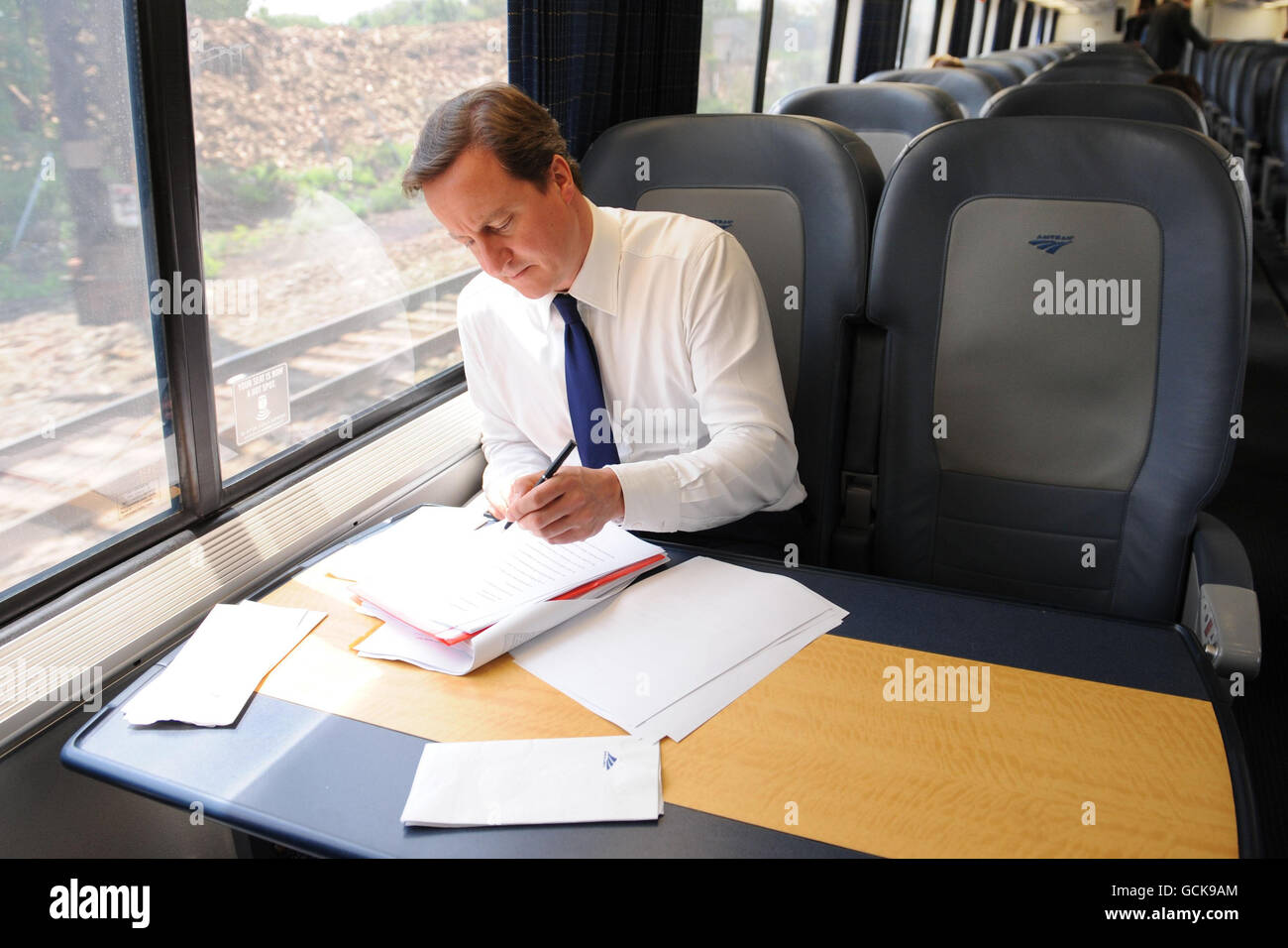 Cameron ci visita Foto Stock