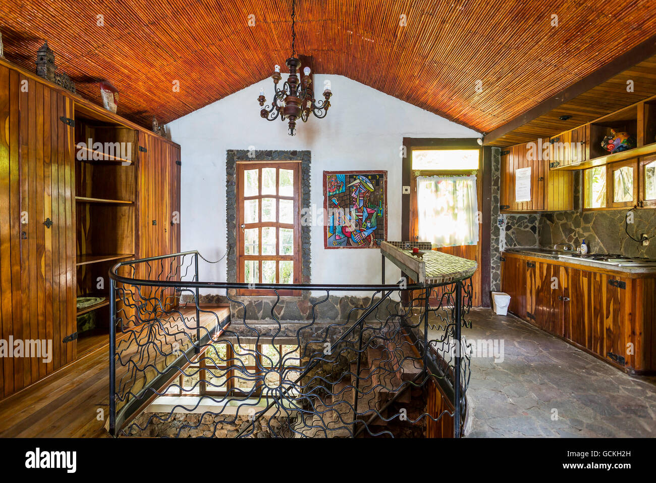 Laguna di Apoyo, Nicaragua - Giugno 2016. Suite di lusso a Selva Azul Resort Foto Stock