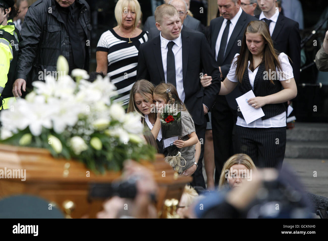Alex Higgins funerale Foto Stock