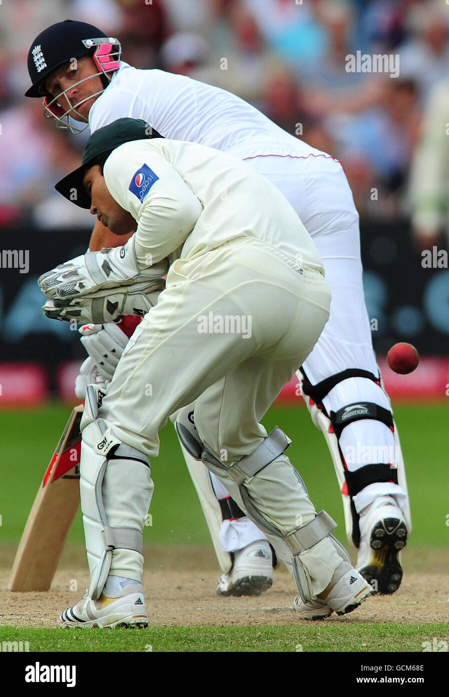 Cricket - Npower First Test - Day Three - Inghilterra / Pakistan - Trent Bridge. Matt Prior inglese durante il terzo giorno della prima partita di test npower a Trent Bridge, Nottingham. Foto Stock