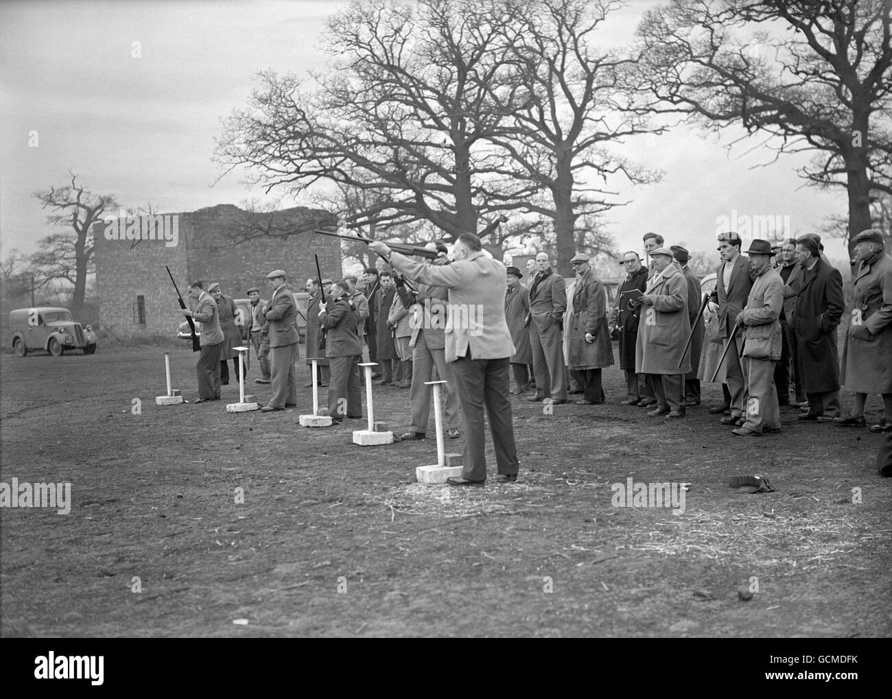 Settore Sport - Legno il tiro al piccione - Packington Hall, Meriden Foto Stock