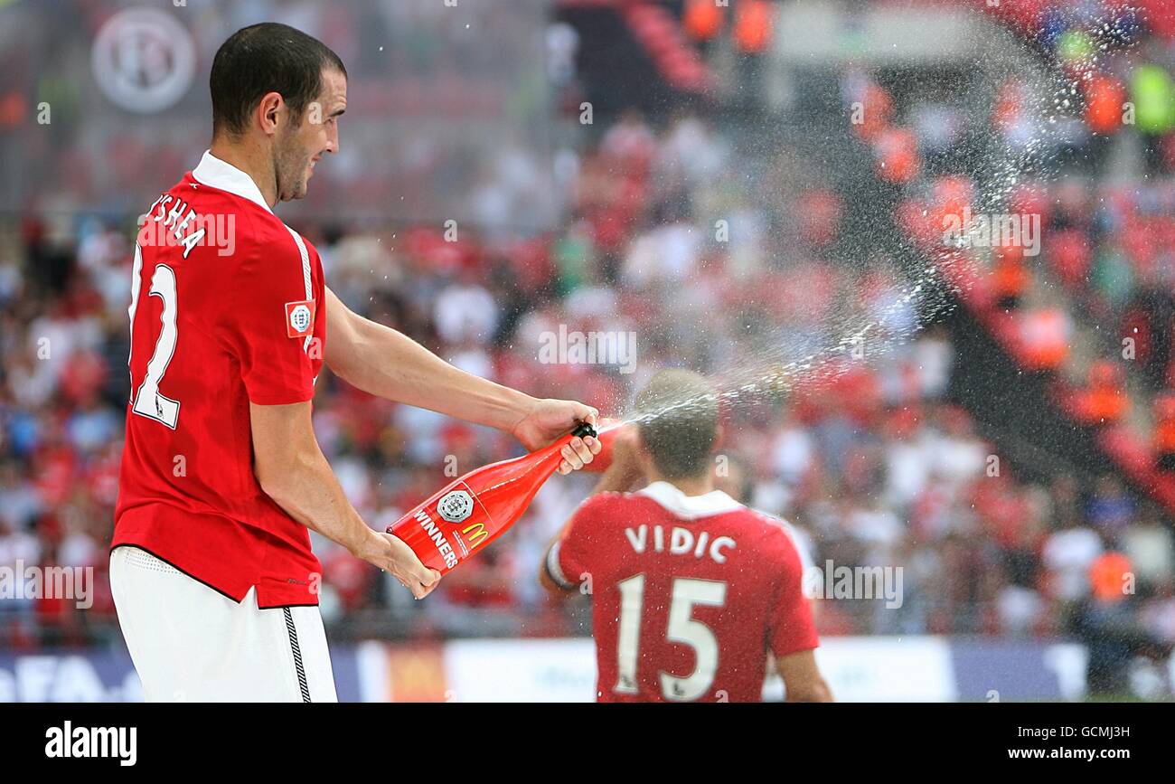 Calcio - FA scudo della comunità - Chelsea V Manchester United - Wembley Stadium Foto Stock