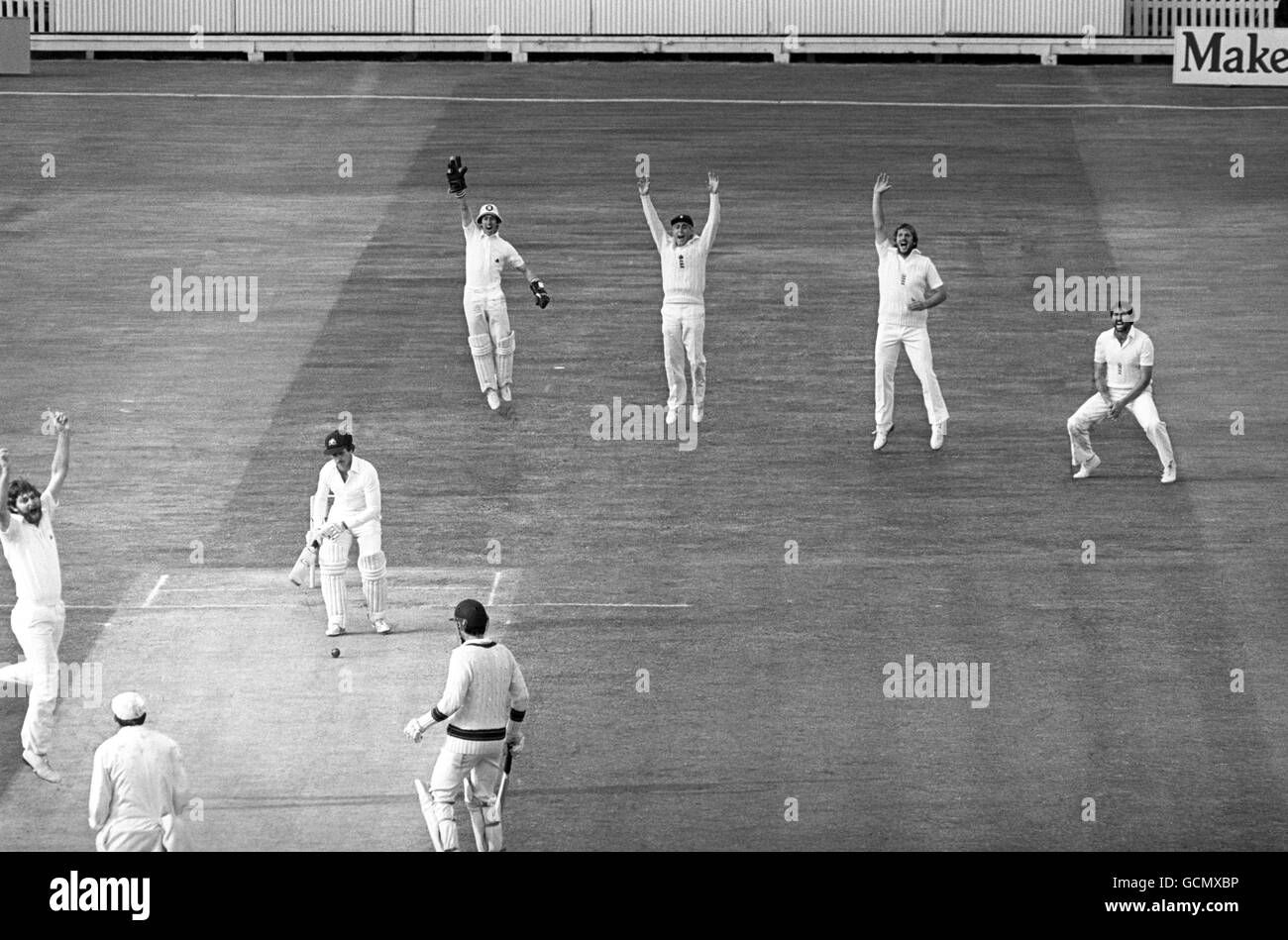 Cricket - Inghilterra v Australia - Australia nelle isole britanniche 1981 (4^ prova) - Terzo giorno - Edgbaston, Birmingham Foto Stock