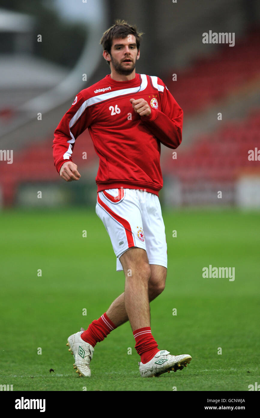 Soccer - UEFA Europa League - ultimo turno di qualificazione - Seconda tappa - i nuovi Santi v CSKA Sofia - Racecourse Ground Foto Stock