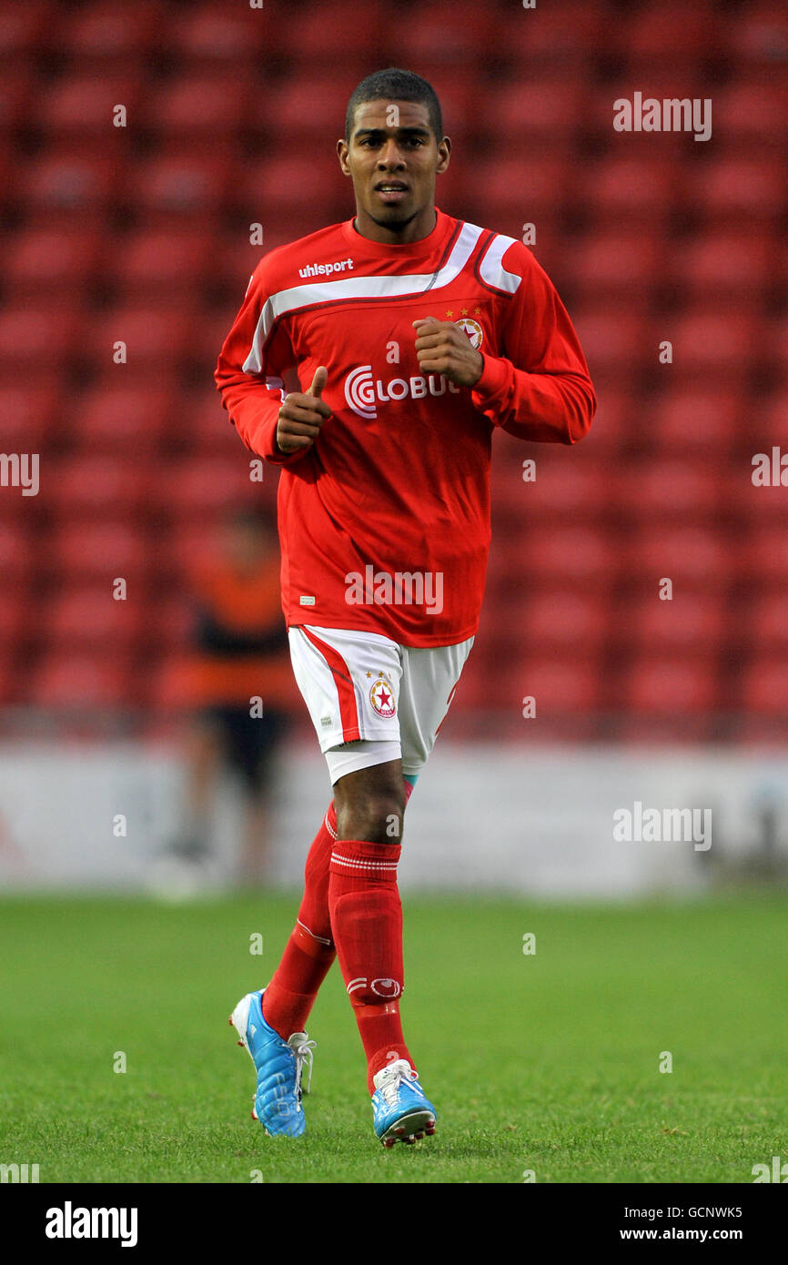 Calcio - UEFA Europa League - turno finale di qualificazione - seconda tappa - i nuovi Santi contro CSKA Sofia - l'ippodromo. Gregory Nelson, CSKA Sofia Foto Stock