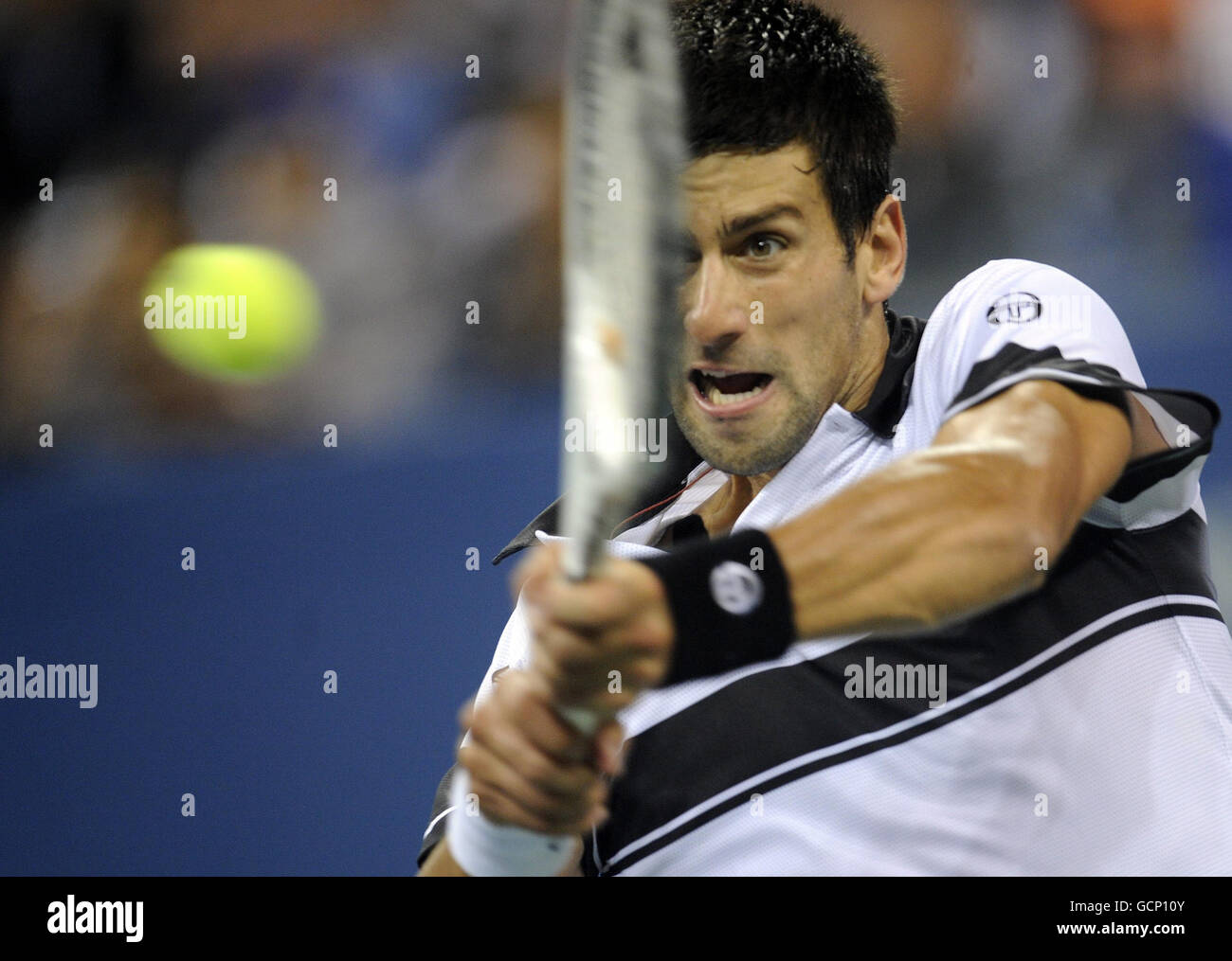 Serbia Novak Djokovic durante il giorno quindici del US Open, a Flushing Meadows, New York, USA. Foto Stock