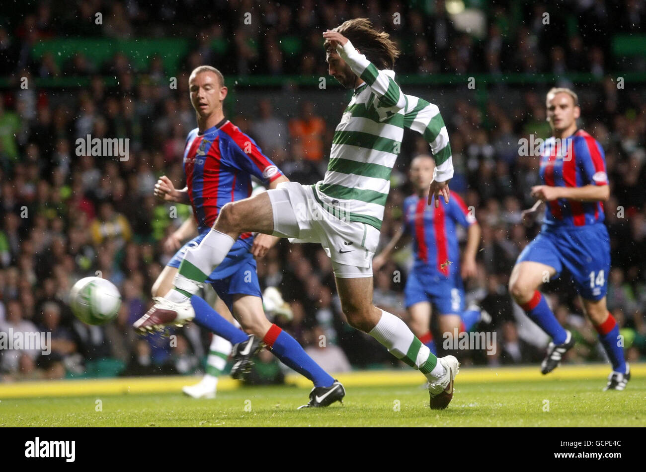 Calcio - CIS Scottish Cup - terzo turno - Celtic v Inverness - Celtic Park. Il Celtic's Anthony Georgios in palla durante la terza partita della Scottish Cup al Celtic Park di Glasgow. Foto Stock