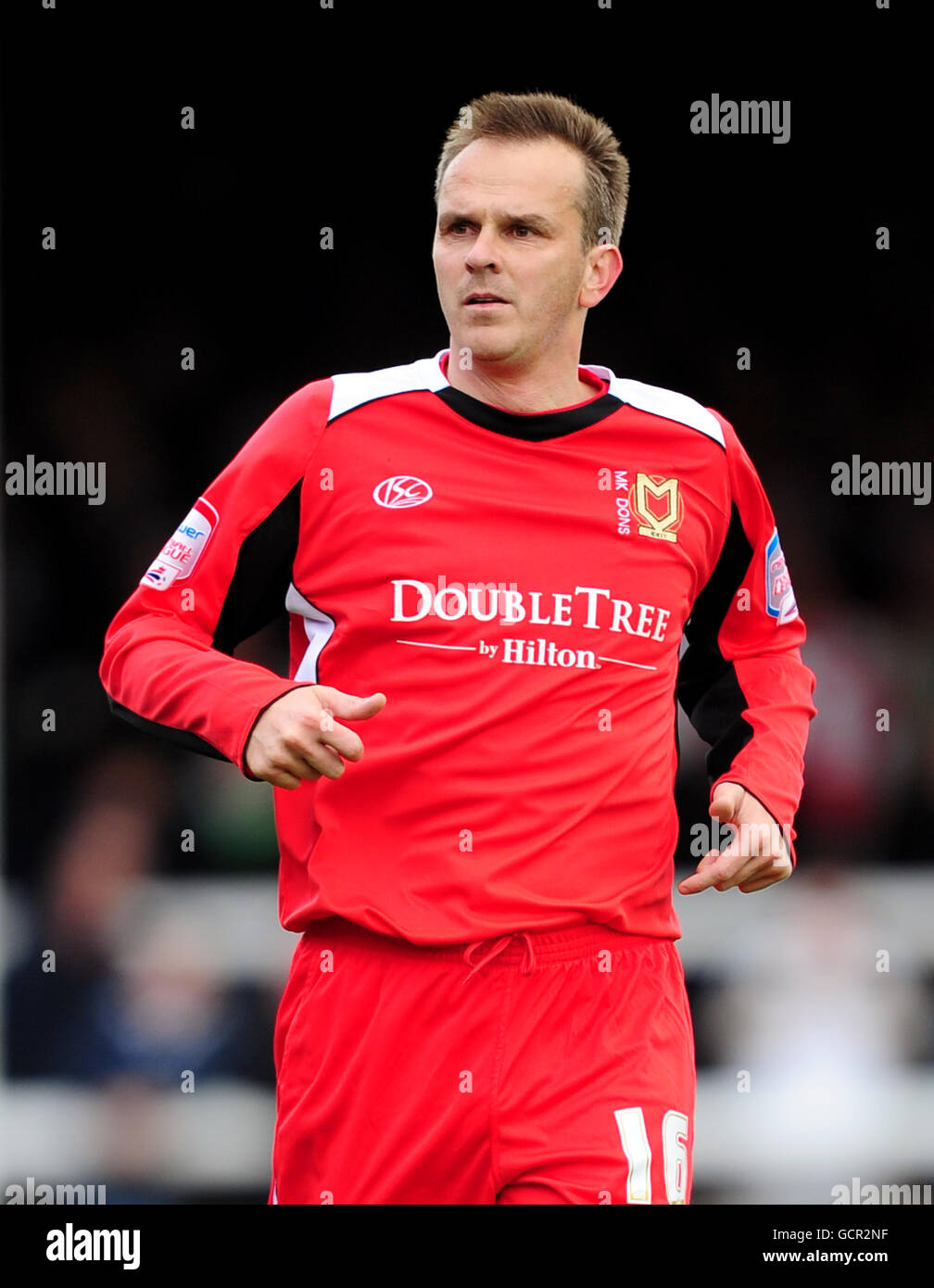 Calcio - Npower Football League One - Peterborough United v Milton Keynes Dons - London Road Ground. Dietmar Hamann, Milton Keynes Dons Foto Stock