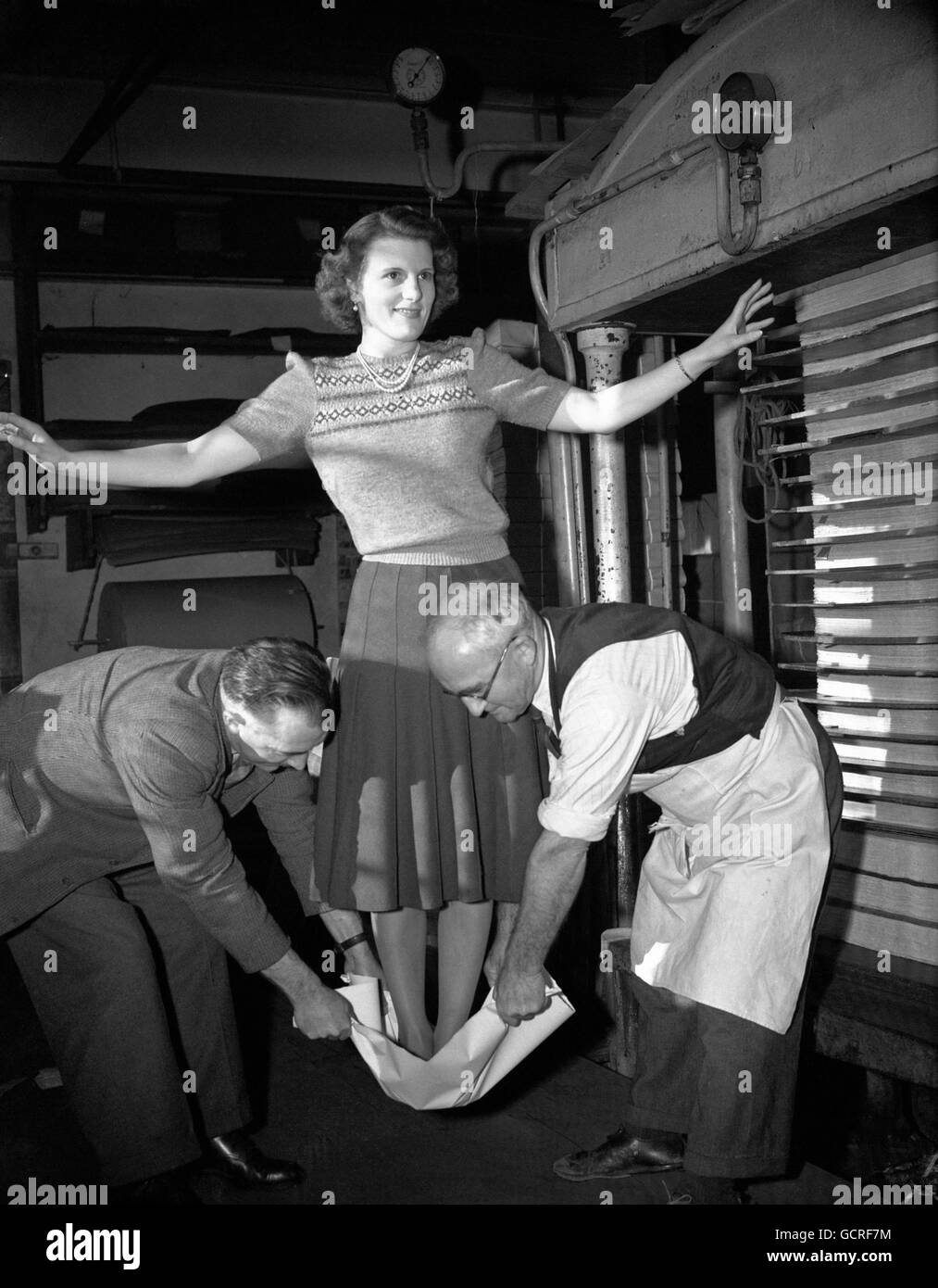 Industria - O.W.S Hodgkinson e Co. Da fabbricanti di carta - Wookey Hole Foto Stock