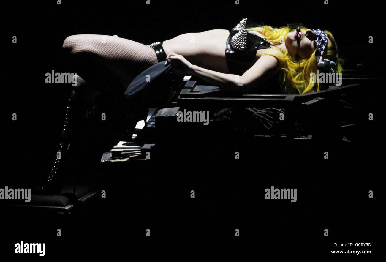 Lady Gaga in concerto - Il Monster Ball Tour - Dublino Foto Stock