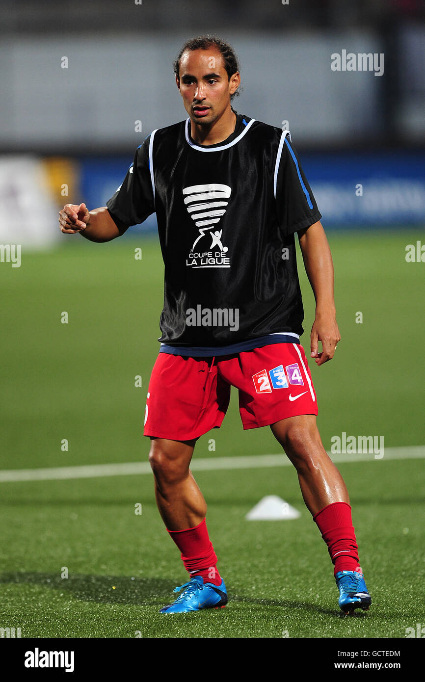 Calcio - Coupe de la Ligue - Round di 32 - FC Lorient v Stade Brestois 29 - Stade Yves Allainmat Foto Stock