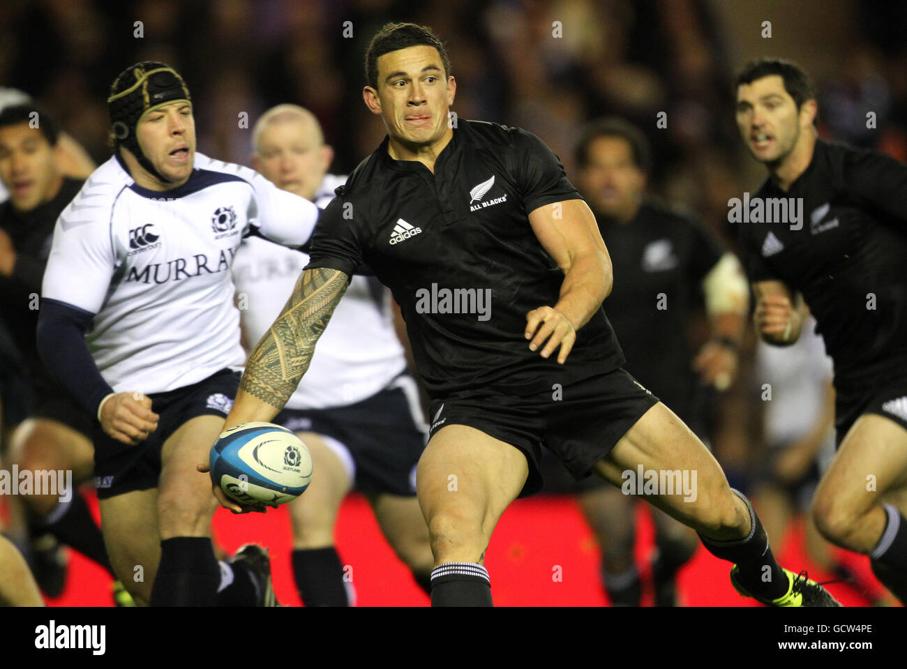 Rugby Union - 2010 EMC Test d'Autunno - Scozia v Nuova Zelanda - Murrayfield Foto Stock