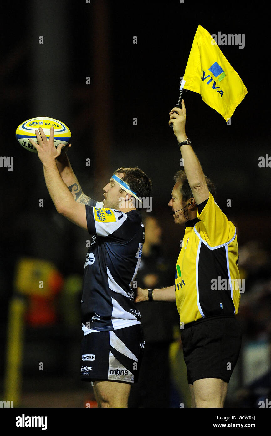 Rugby Union - Aviva Premiership - Vendita squali v Northampton santi - Edgeley Park Foto Stock