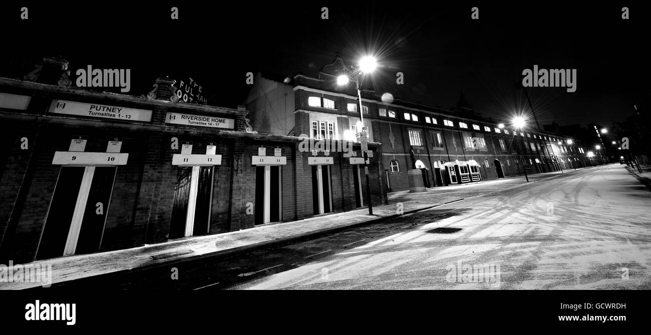 Calcio - Barclays Premier League - Craven Cottage Foto Stock