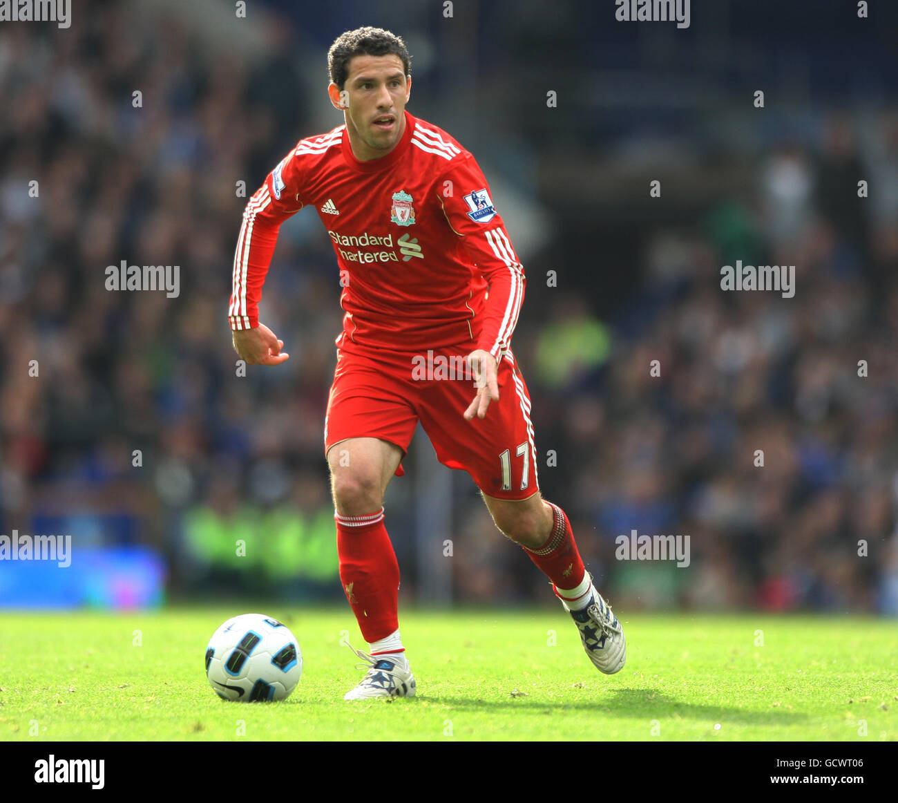 Calcio - Barclays Premier League - Everton / Liverpool - Goodison Park. Maxi Rodriguez, Liverpool Foto Stock