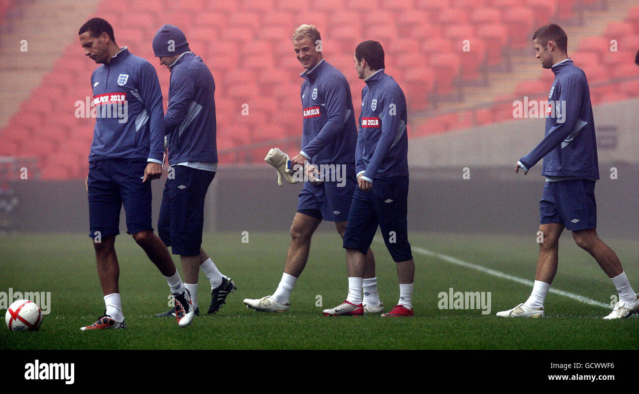 Calcio - amichevole internazionale - Inghilterra v Francia - Inghilterra Formazione e conferenza stampa - Wembley Stadium Foto Stock