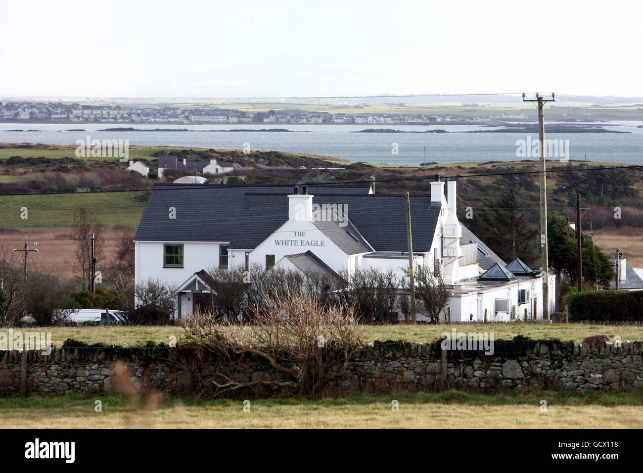 Premiato pub e ristorante White Eagle a Rhoscolyn, Anglesey. Foto Stock