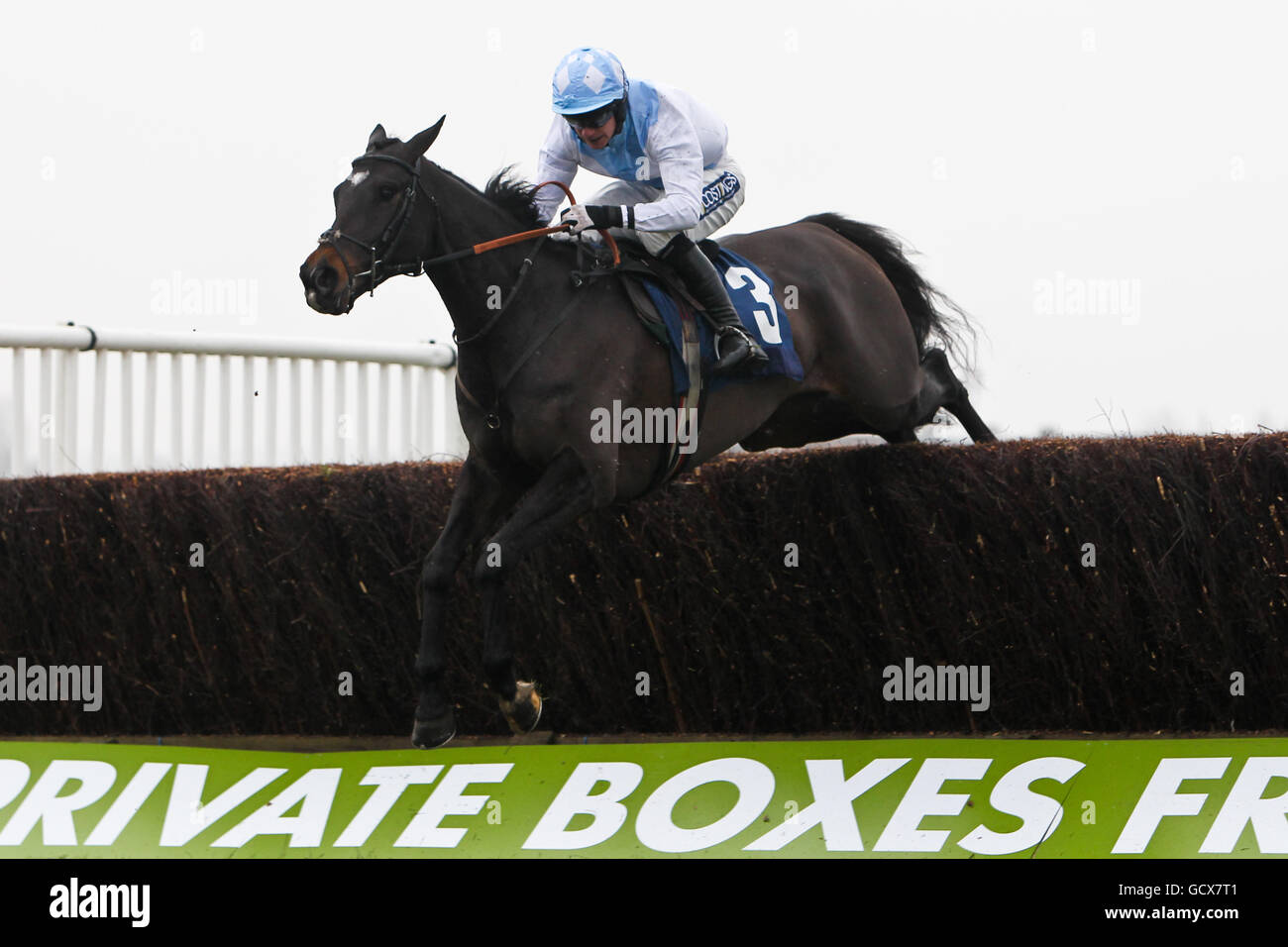 Key Cutter guidato da William Kennedy durante la Piazza Blu Donare 5k a Racing Welfare Novices' Chase Foto Stock
