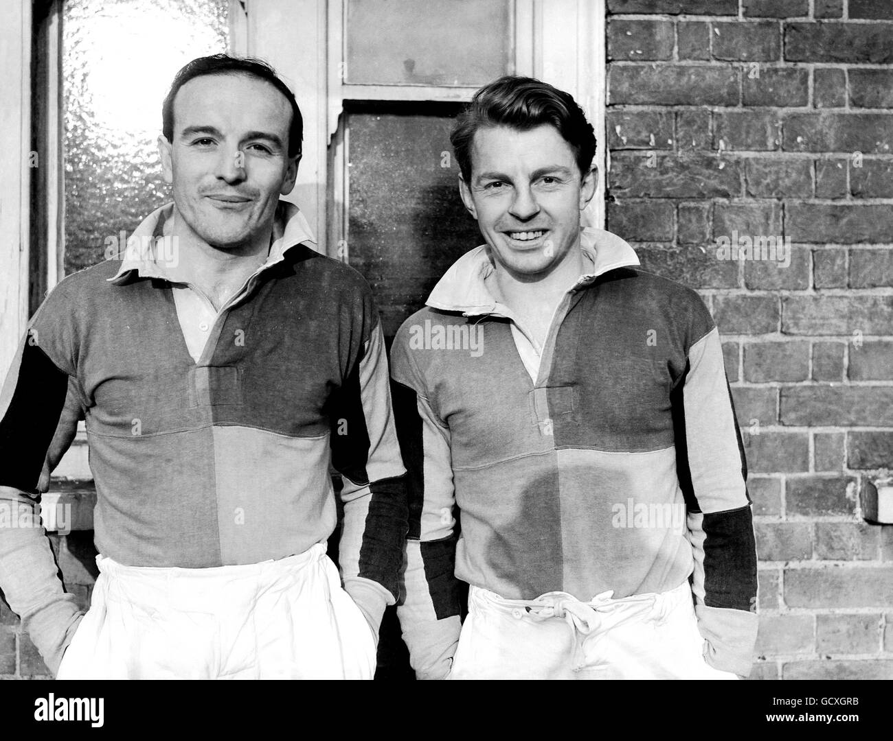 Rugby Union - Richmond / Harlequins. DA Barker (a sinistra) e ML Grant, Harlequins Foto Stock