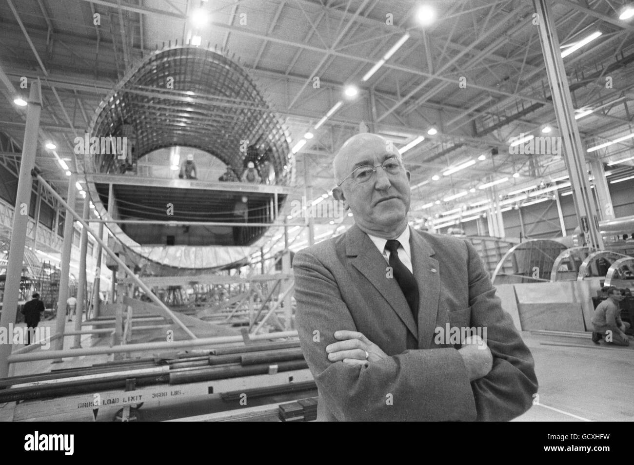 William M. Allen (indossando occhiali), CEO di aereo Boeing Company Foto Stock