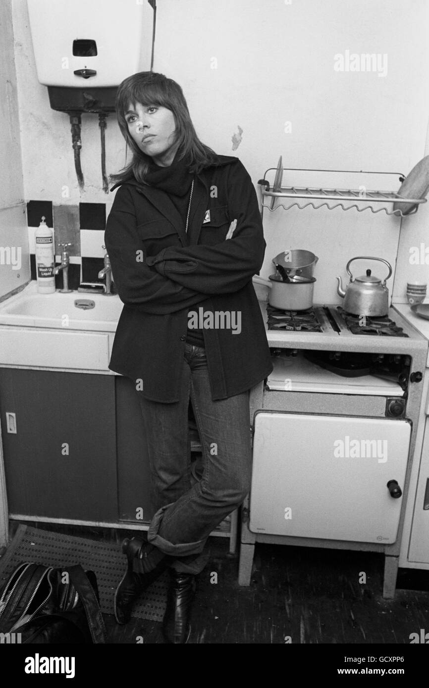 Intrattenimento - Jane Fonda - Aeroporto di Heathrow Foto Stock