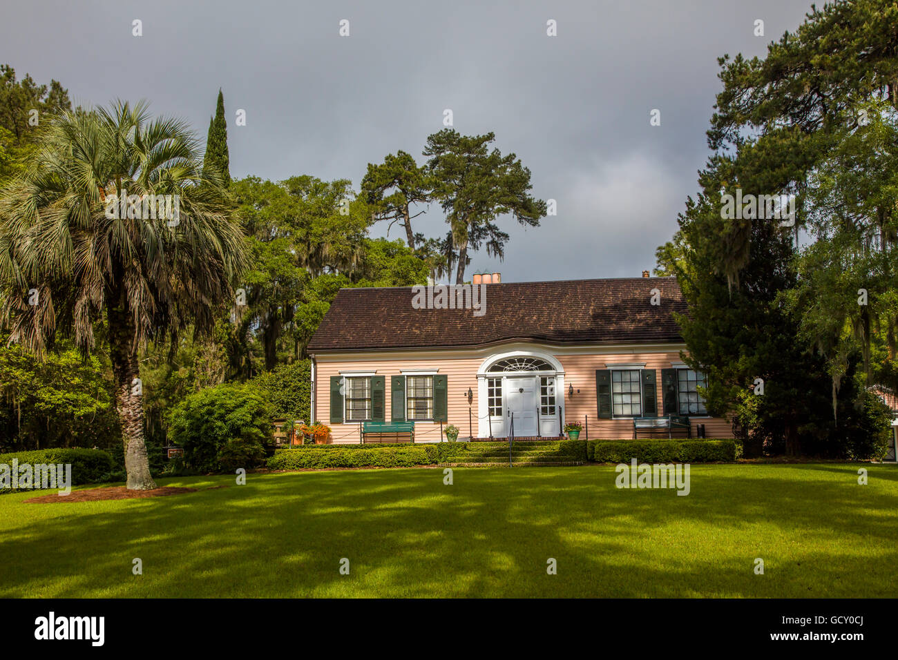 1909 Maclay House di Alfred B. Maclay Gardens parco dello Stato nella piantagione a Killearn archeologico e storico quartiere Foto Stock