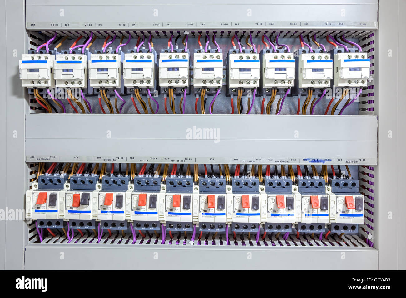 Questo tipo di elettricità la scatola dei fusibili è un sistema per tutta la casa Foto Stock