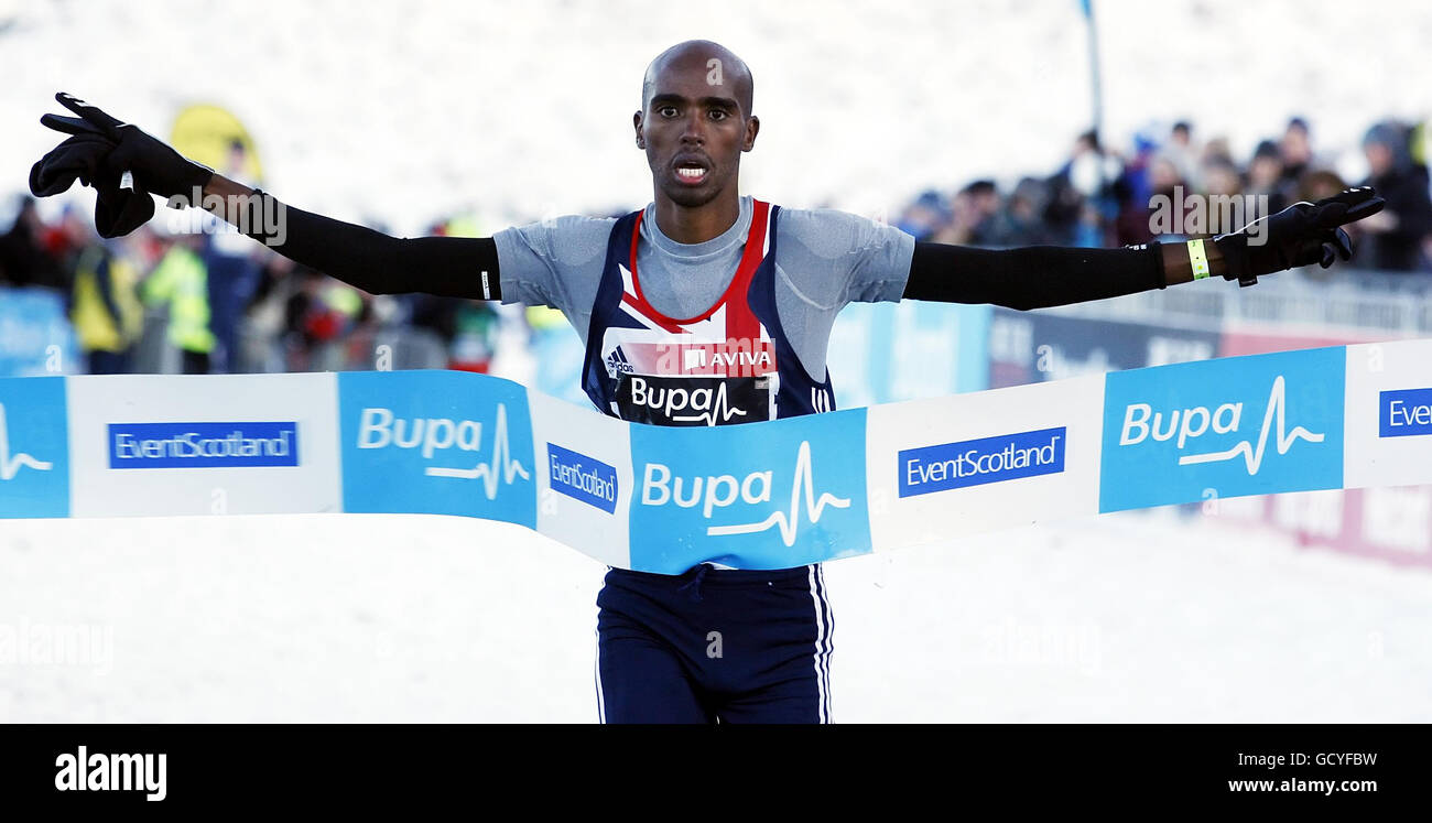 Atletica - BUPA grande inverno Run - Edinburgh Foto Stock