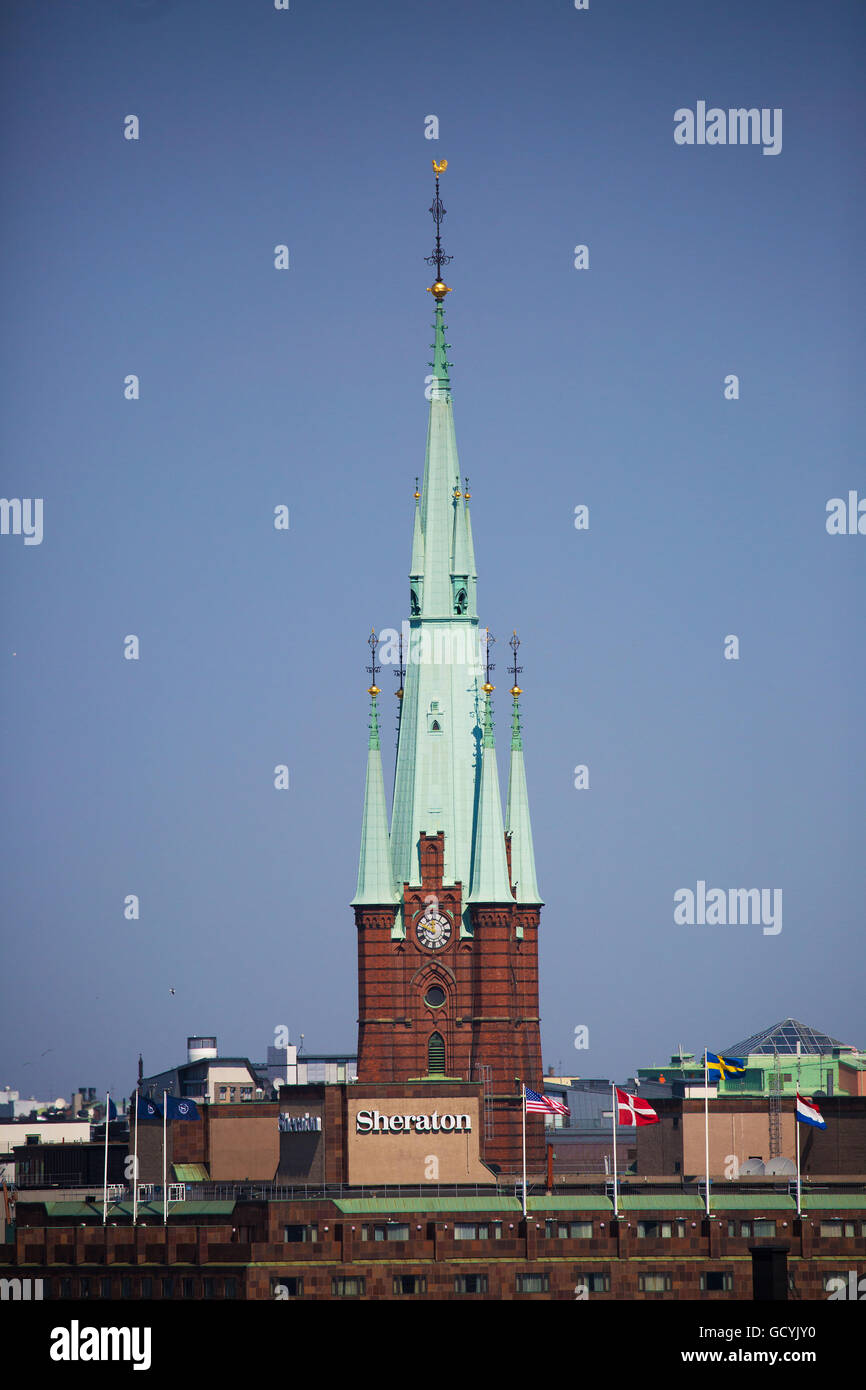 Stoccolma Svezia 4 Maggio 2016.S Clara chiesa nella città di Stoccolma. Foto Stock