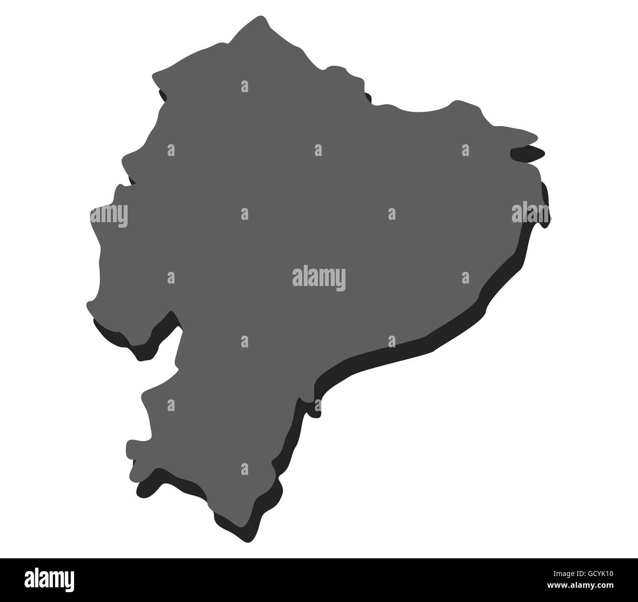 Mappa di honduras Foto Stock