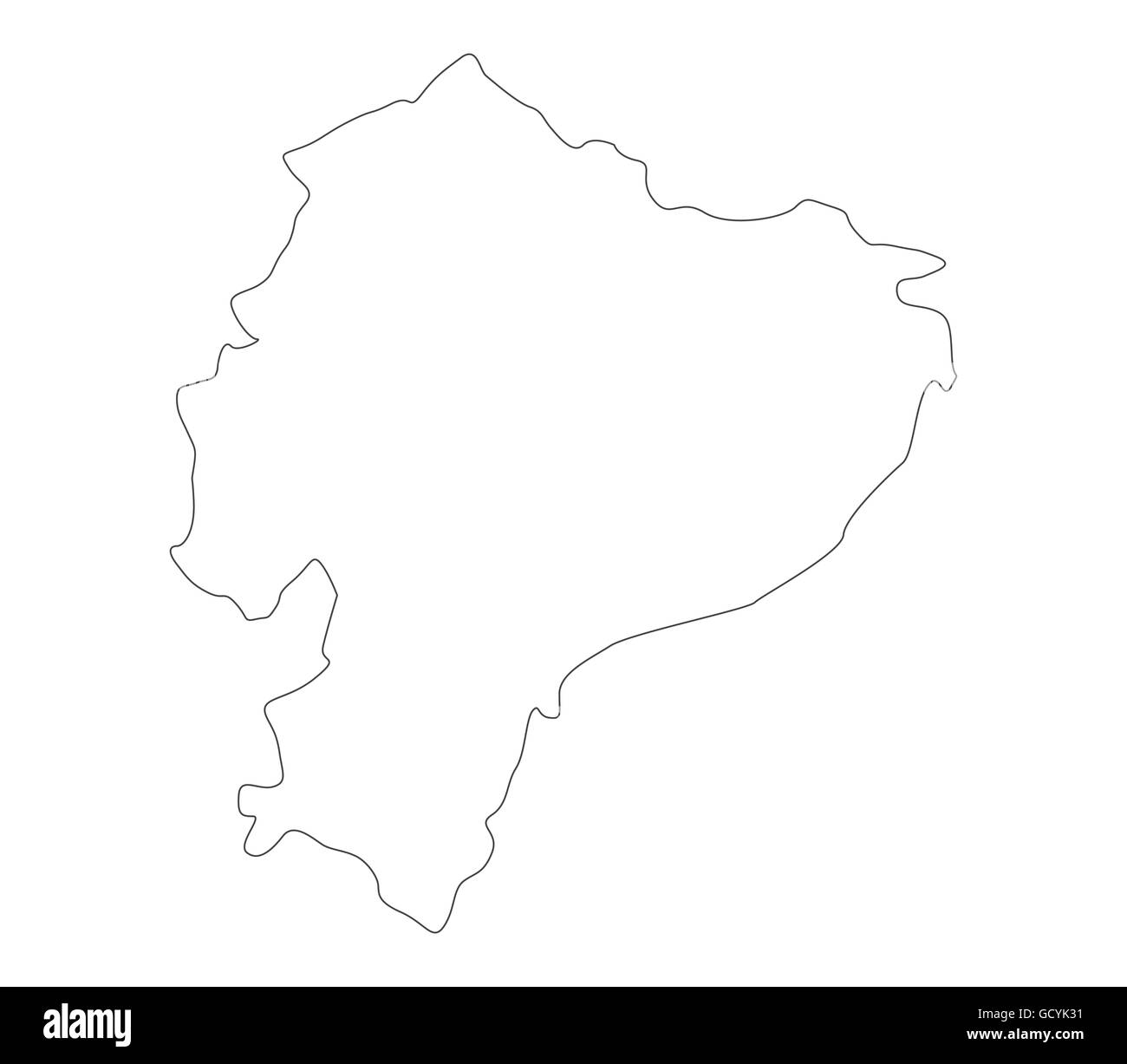 Mappa di honduras Foto Stock