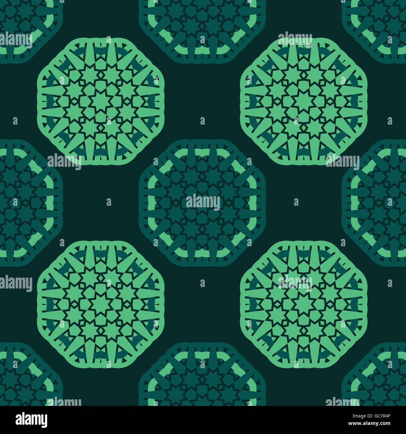 Ottagono star seamless pattern sfondo vettoriale Illustrazione Vettoriale
