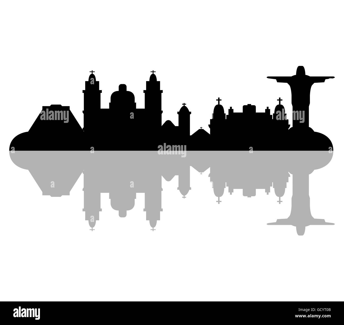 Rio de janeiro skyline Foto Stock