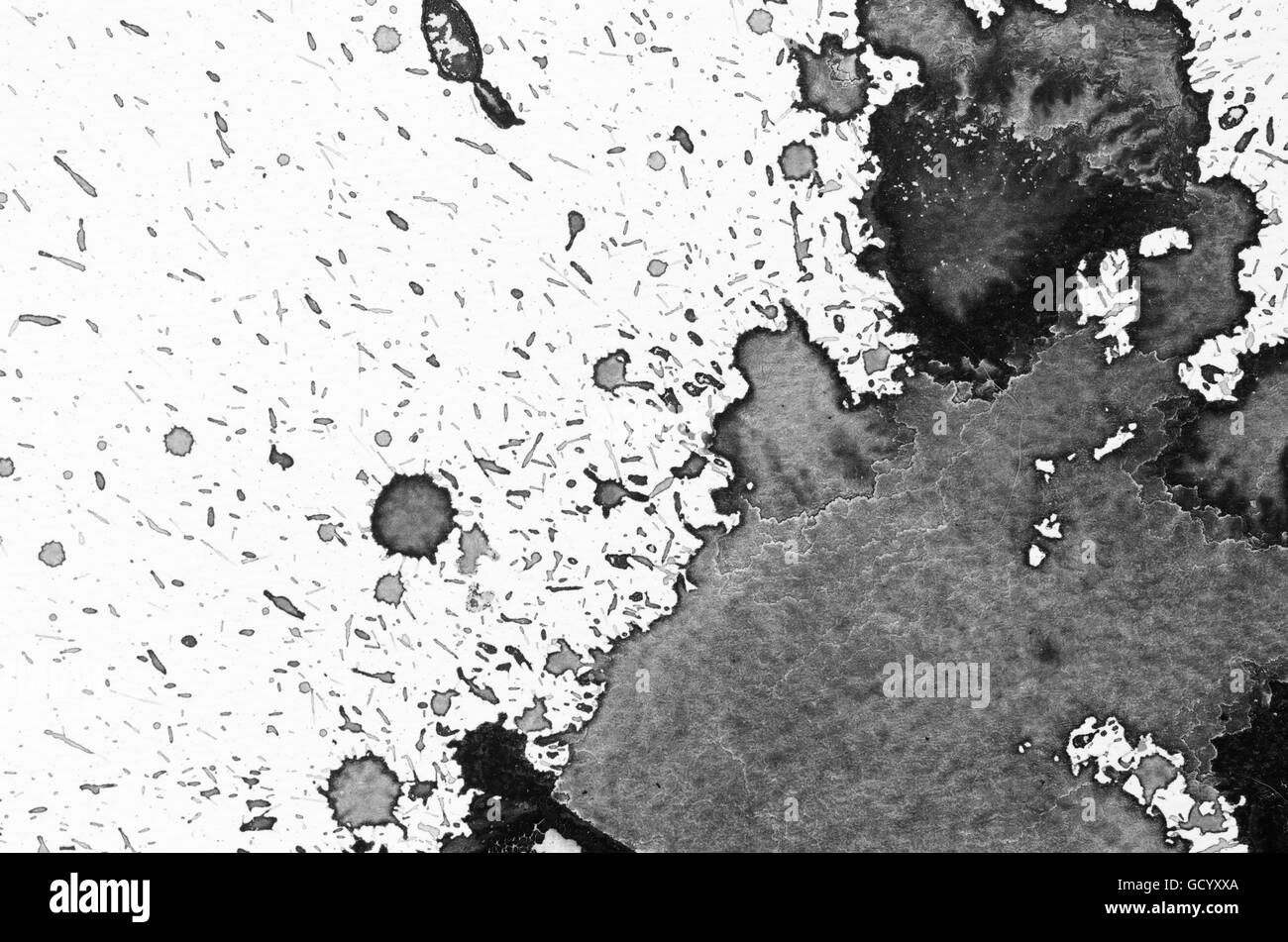 Dipinti ad acquerello su carta texture di sfondo Foto Stock