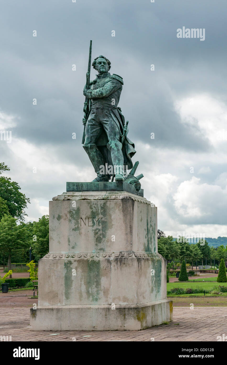 Statua du Maréchal Ney Foto Stock