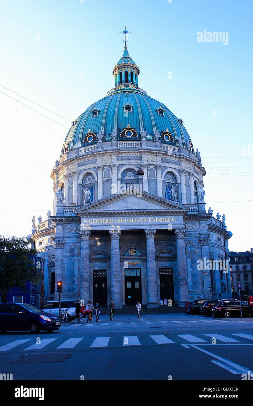 Frederik è la Chiesa, Chiesa di Marmo, Copenhagen, Danimarca Foto Stock