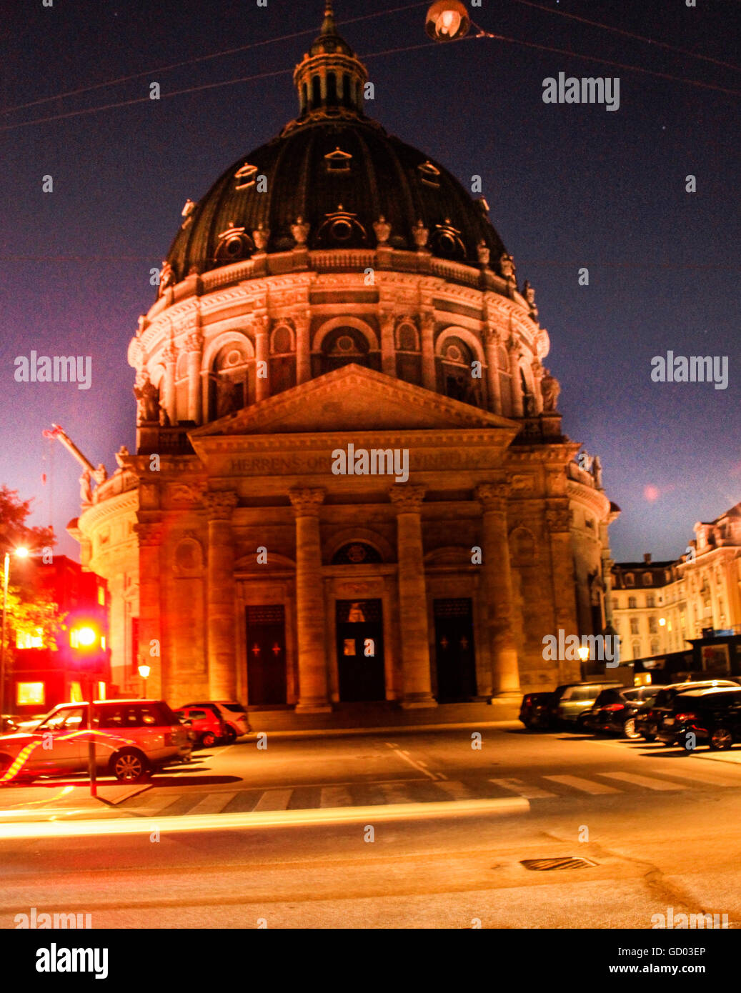 Frederik è la Chiesa, Chiesa di Marmo, Copenhagen, Danimarca Foto Stock