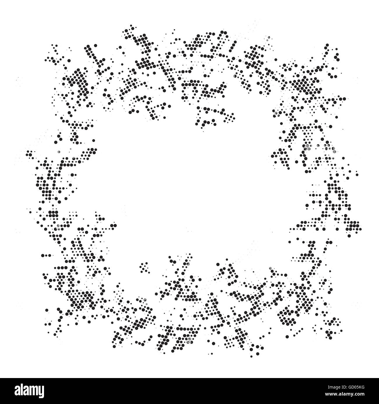 Vintage Halftone astratta sfondo radiale con copia spazio. Illustrazione Vettoriale. Illustrazione Vettoriale