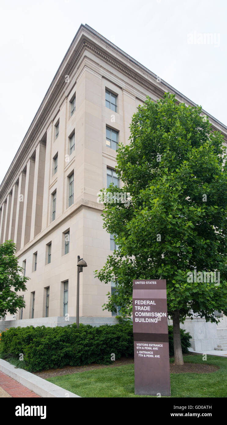 La Commissione federale per il commercio di Washington DC Foto Stock