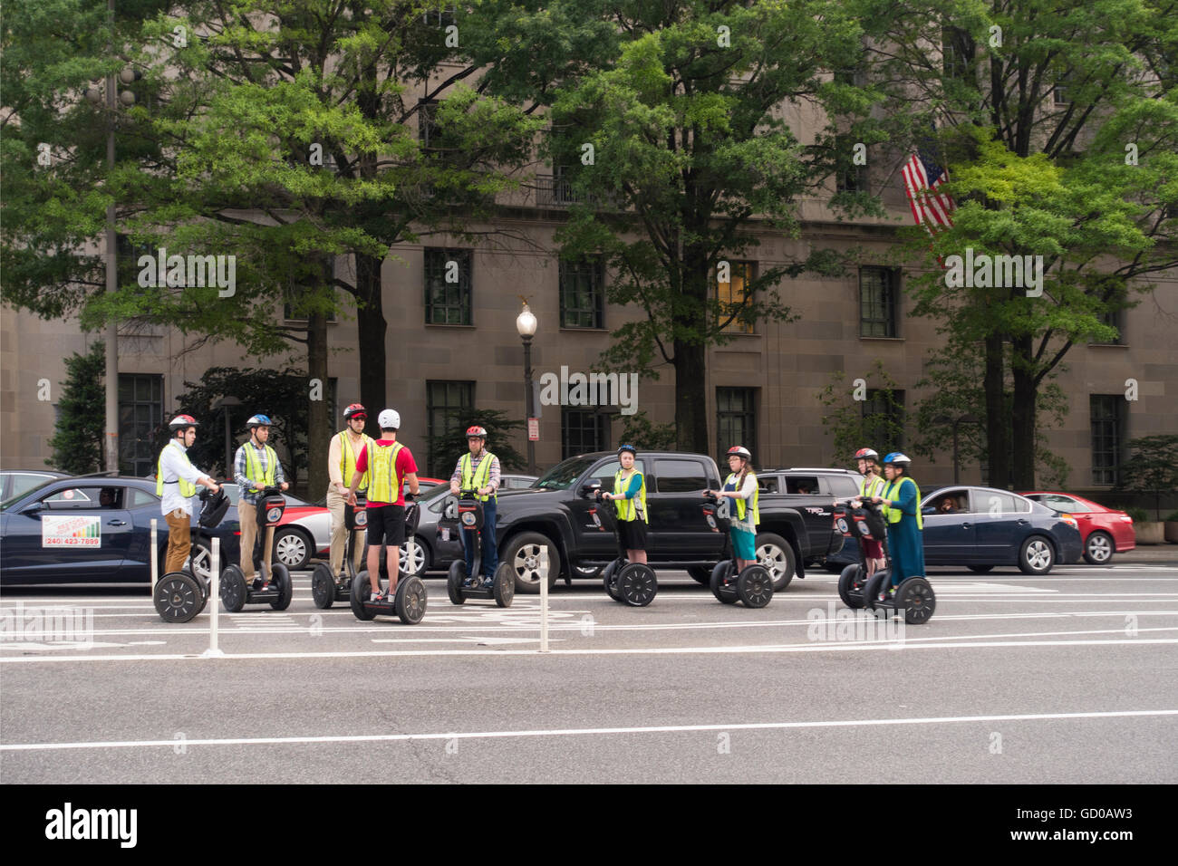 Segway Tour Washington DC Foto Stock