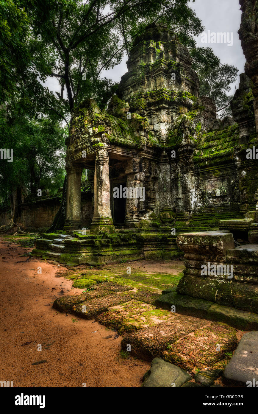 Le rovine di Preah Khan temple a Siem Reap, Cambogia. Foto Stock