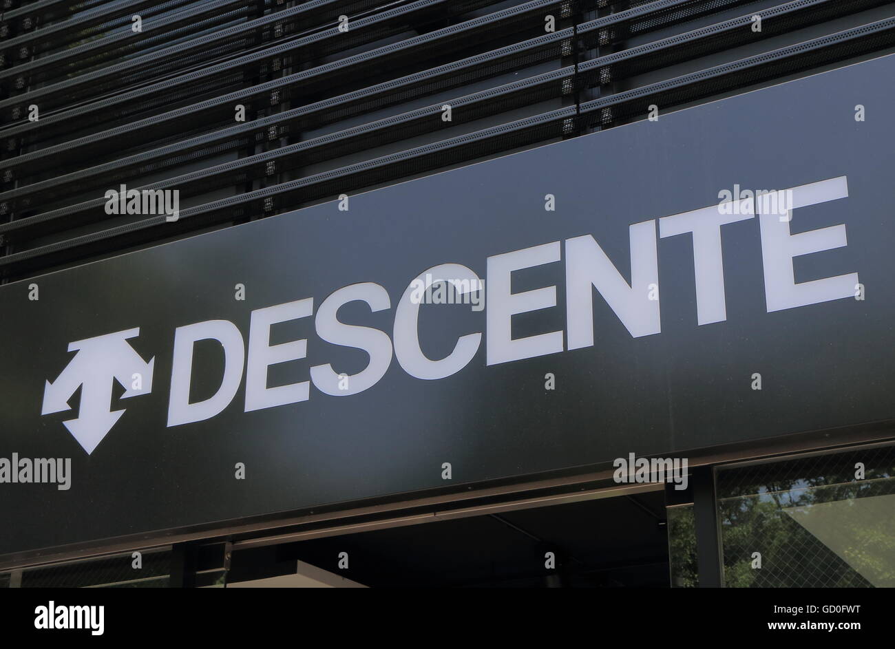 Descente. Sport Fashion Company con sede in Osaka in Giappone. Foto Stock