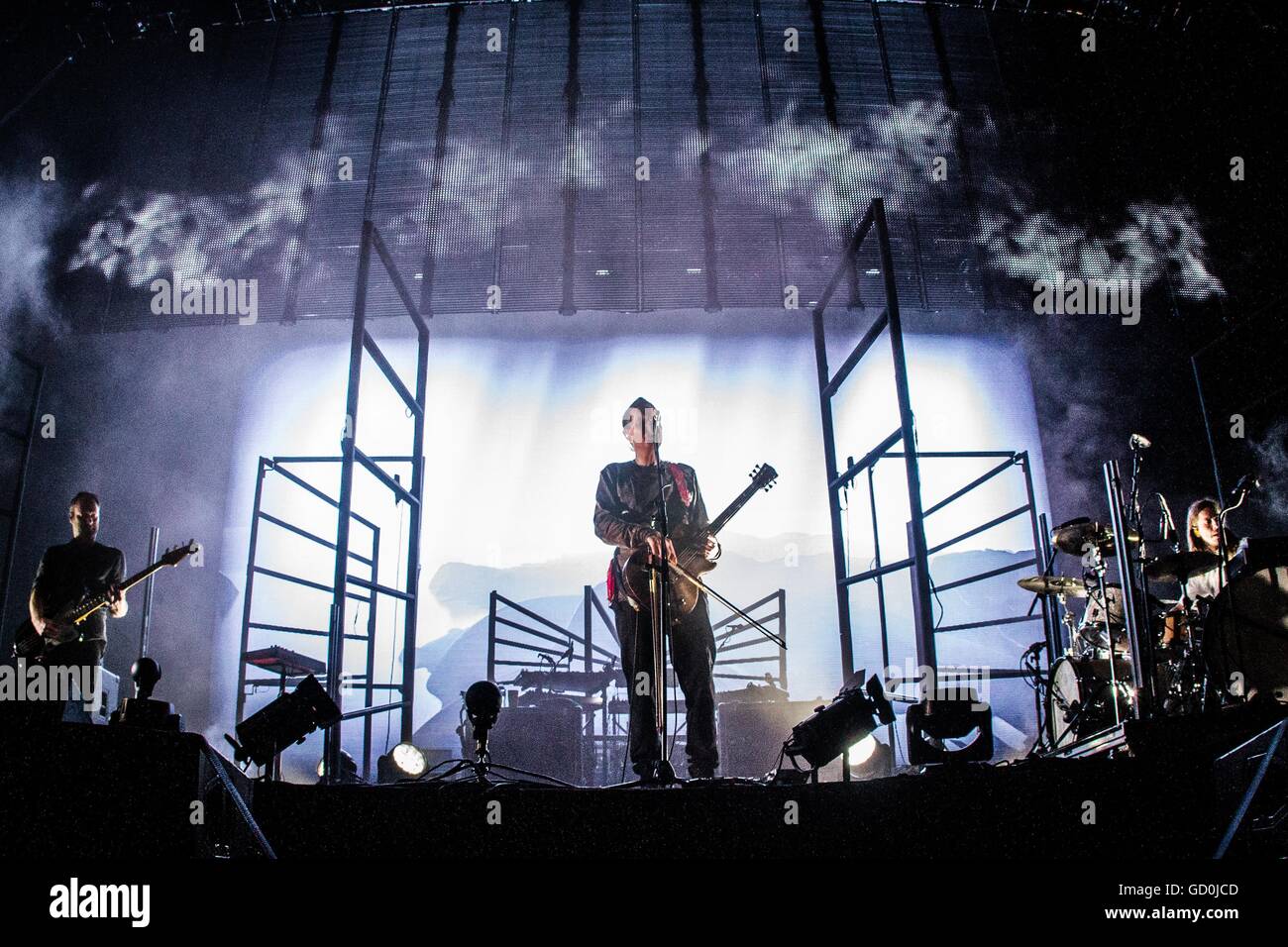 Monza, Italia 9 luglio 2016 Sigur Rós eseguire live a Ho-Days Festival 2016 Credit: Roberto Finizio/ Alamy Live News Foto Stock