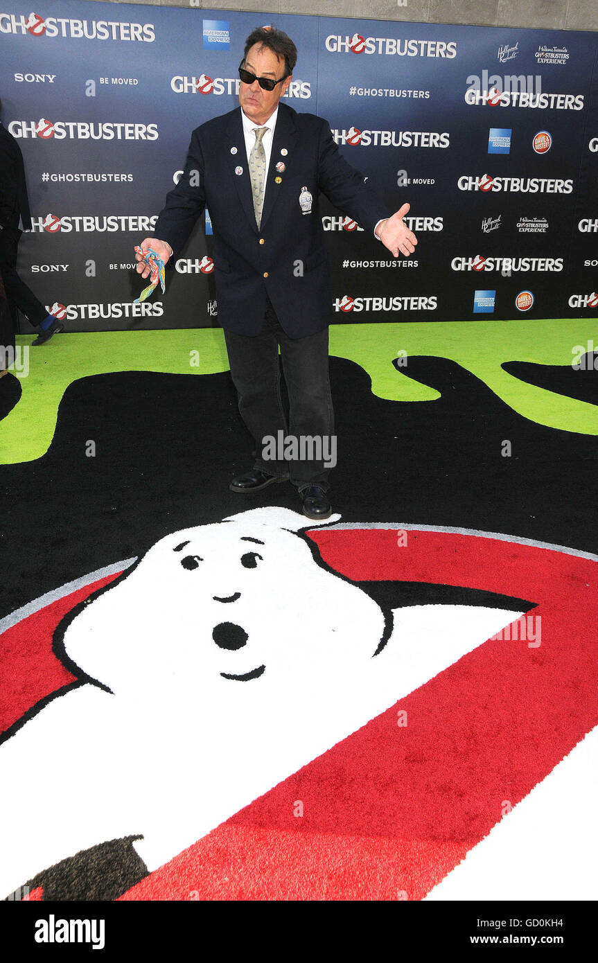 Los Angeles, California, USA. 9 Luglio, 2016. 9 luglio 2016 - Los Angeles California USA - attore Dan Aykroyd presso il Sony Pictures Premiere ''Ghostbusters' tenuto presso il Teatro di TCL Hollywood. © Paul Fenton/ZUMA filo/Alamy Live News Foto Stock