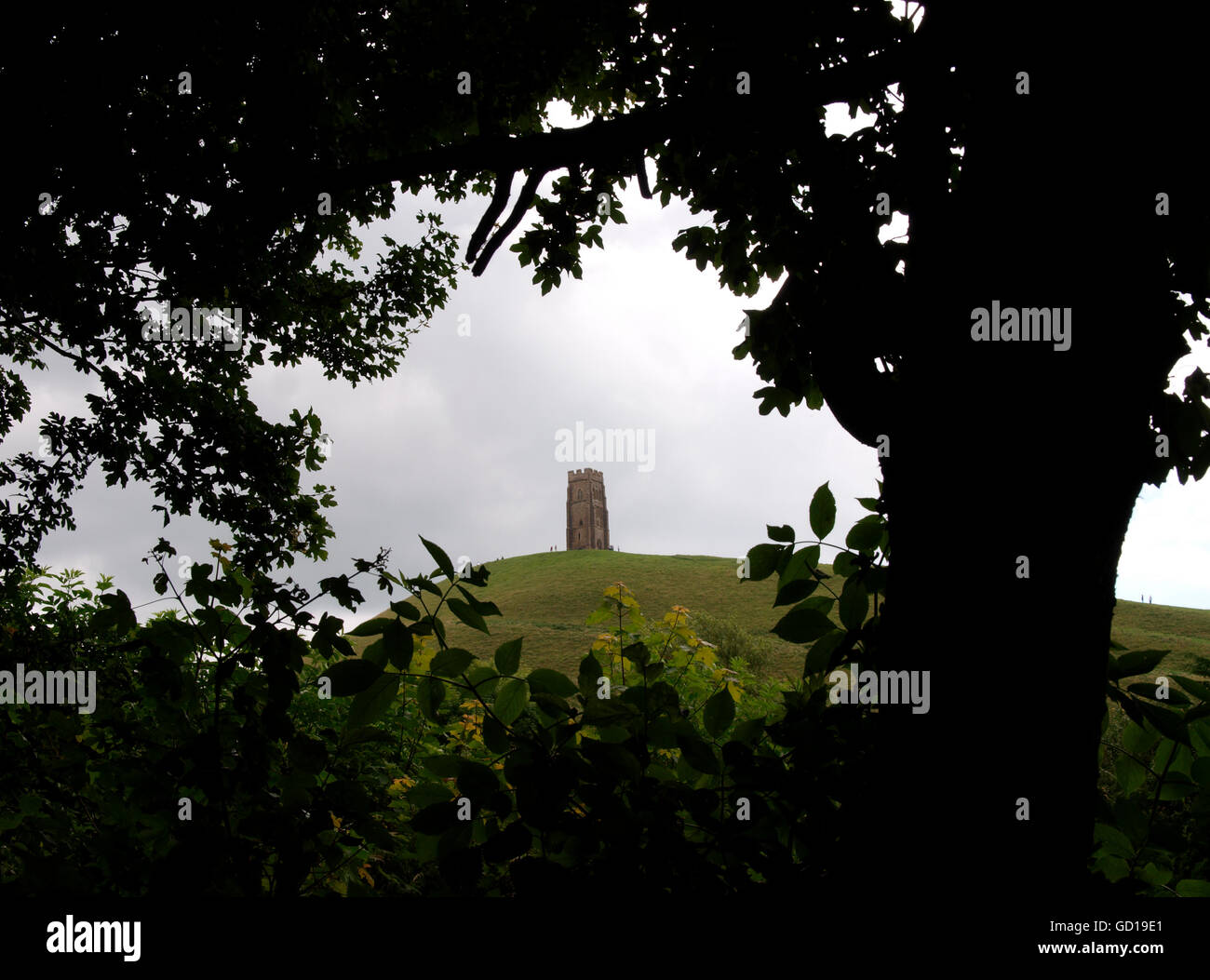 Glastonbury Tor, Somerset, Regno Unito Foto Stock