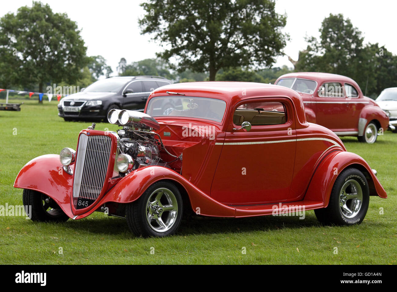 1932 Ford 3-Finestra Coupe Hot Rod Foto Stock