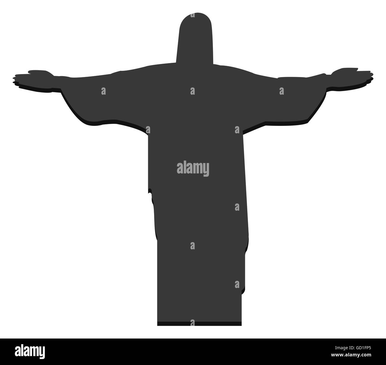 Cristo Redentore di Rio de Janeiro Foto Stock